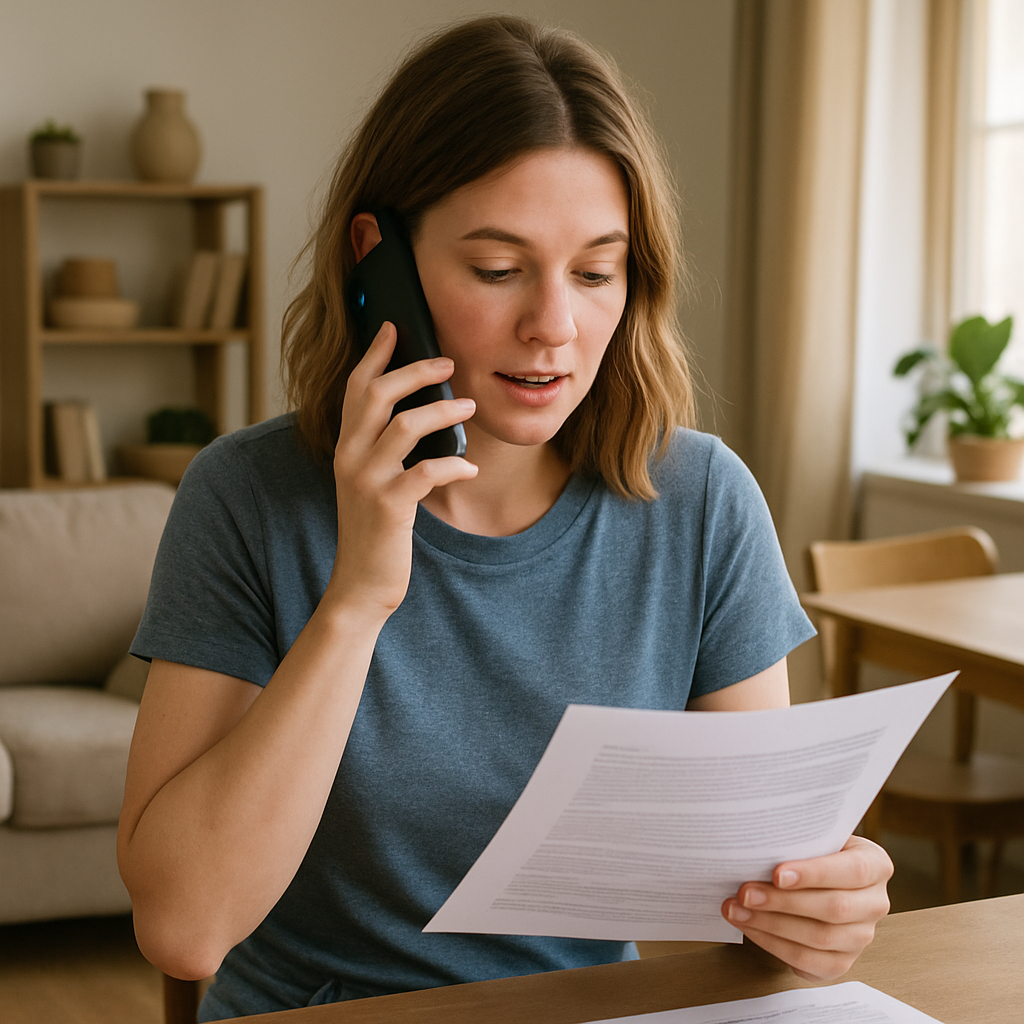 homeowner checking on roofer's license and insurance documents