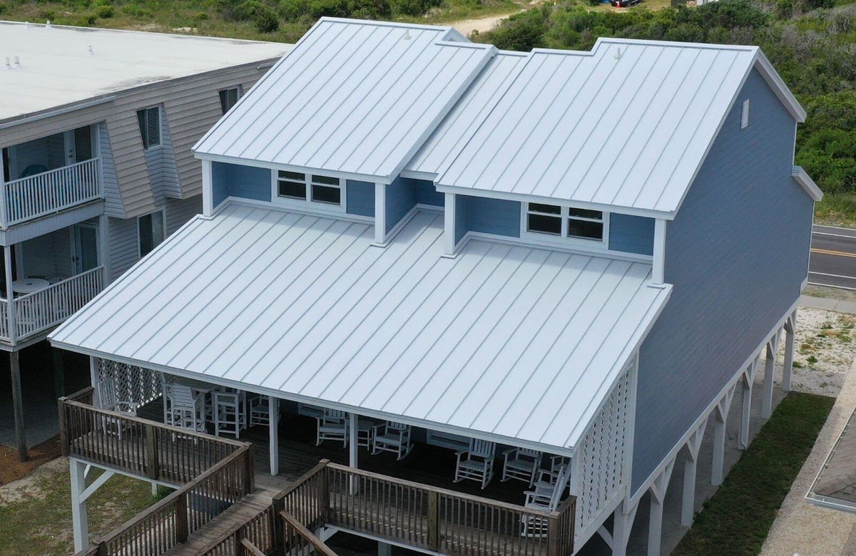 White Metal Roof