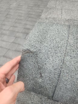 brittle roof shingle