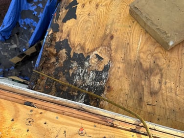 rotted roof decking