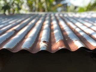 rusted metal roof