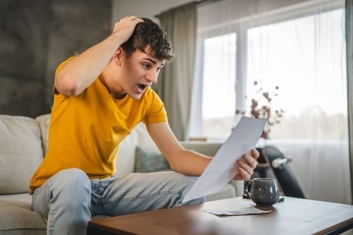homeowner opens mail and is surprised by what it says