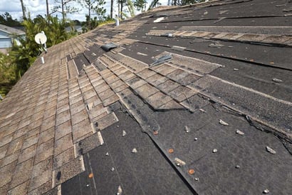 wind damage roof