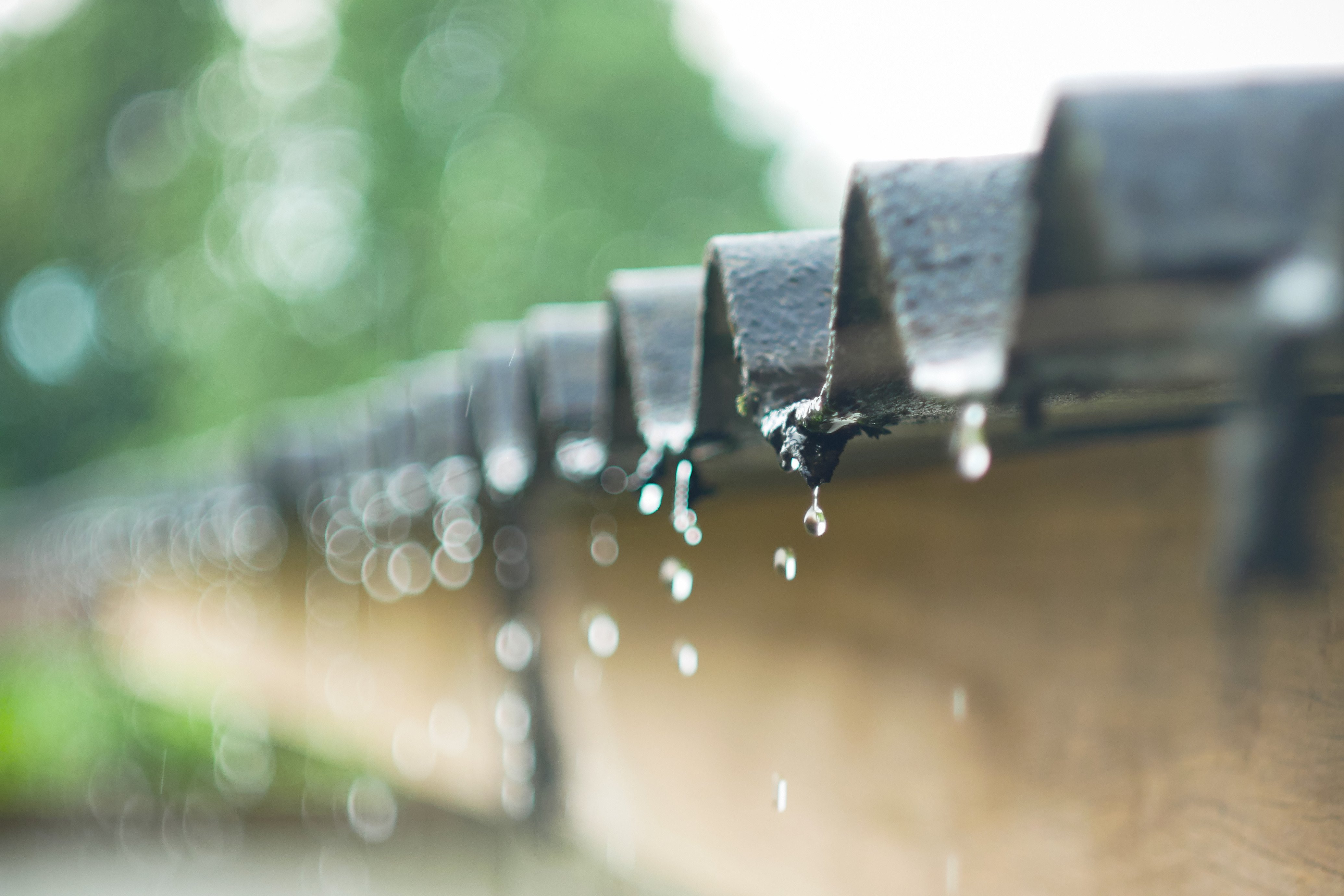 Rain on a metal roof